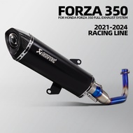Akrapovic 525mm carbon tip exhaust muffler for honda forza350 nss350 ADV350 2021-2024