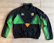 Umbro x Ireland FAI zip track jacket 拉鍊衝鋒衣 訓練衣 熱身衣 運動外套  拉鍊 風衣 足球
