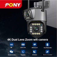PONY V380 PRO CCTV Camera 4K 8MP PZT CCTV Camera 360 WiFi Home Wireless CCTV Connection With Auto Tr