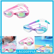 [Lacooppia] Swimming Goggles for Kids Swimming Eyewear Anti Leaking Professional Wide View