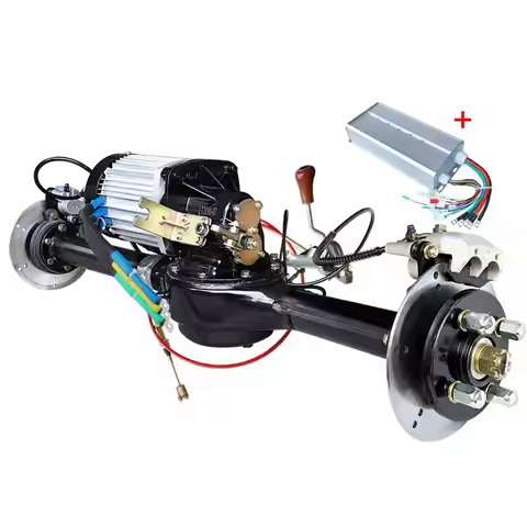60/72v 5000W Brushless Differential Motor Rear Axle Assembly Ev Car Rear Axle Conversion Kit