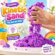 Creative Kinetic Sand Toy Set for Kids Educational Sensory Activity and Imaginative Play