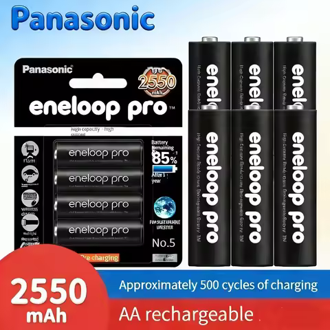 Genuine Panasonic Eneloop Pro AA 2600mAh 1.2V Ni-MH Pre-Charged Rechargeable Batteries for Camera Fl