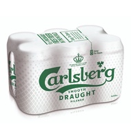 Carlsberg Smooth Draught Beer Can 6 x 320ml