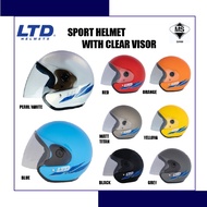LTD SPORT HELMET WITH VISOR *SIRIM APPROVED*