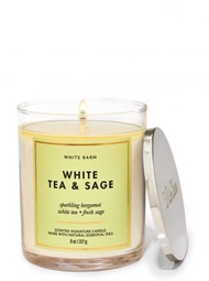 Bath &amp; Body Works - White Tea &amp; Sage Signature 單芯香薰蠟燭 (平行進口貨品)