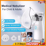 🔥Ultrasonic Nebulizer Machine Portable Steam Ventoline Inhaler Mesh Nebulizer Kids Cat Asthma Saline