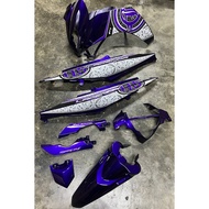 Cover Set Lagenda 115 Fi Purple Batik Siap Tampal