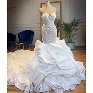Luxury Mermaid Wedding DRESS WEDDING GOWN MERMAID WITH TAIL WEDDING GOWN