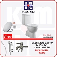 Sorento Italy - Sola Series Palo One Piece Ceramic Wash Down Water Closet (Mangkuk Tandas) (SRTWC8081) Tugas Berat Berkualiti Tinggi Perlahan Tutup Lembut Tutup Tempat Duduk Sarung Tempat Duduk Dua Separuh Dwi Flush Estetik Bilik Mandi Mewah Moden Bilik A
