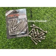 🔥YAMAHA RXZ SCREW/SKRU ENJIN/ENGINE CNC STAINLESS STEEL KEPALA 8 BIASA COMPLETE SET THAILOOK THAILAN