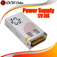 Power Supply 12V 30A Switching Adaptor Jaring DC 12 Volt 30 Ampere LED