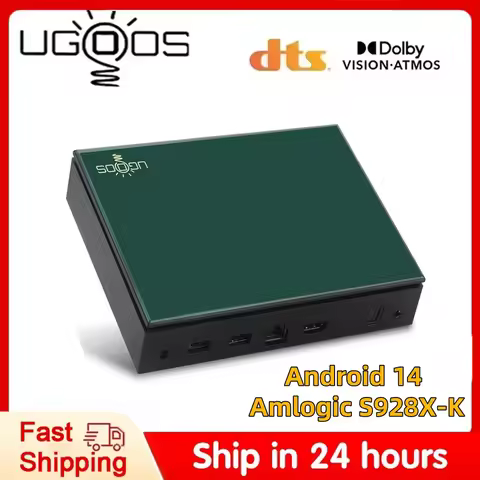 Ugoos SK1 Lite Smart TV Box Android 14 Amlogic S928X-K 4GB 64GB Wifi6 Bluetooth 5.2 1000M Set Top Bo