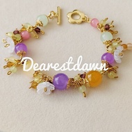 Handmade Autumn Inspired Flower Garden Coquette Bracelet