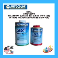 Nexa Autocolor Clearcoat Supreme 625 2:1 2K (P190-625) with MS Hardener Slow 926 (P210-926)