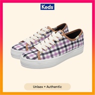 KEDS Women's Triple Kick Gingham Flannel Sneakers