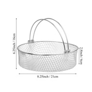 ramlly Air Fryer Accessories Mesh Basket Breathable Mesh Basket Food Fryer Basket Available for Drop
