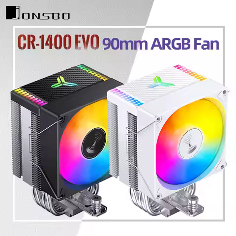 JONSBO CR1400 EVO CPU Cooler 4 Heat Pipe ARGB PWM Processador Tower Air Cooling Fan Radiator for LGA