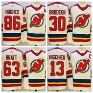 Nhl Hockey Jersey Hockey Jersey Devils HISCHIER BRODEUR HUGHES Reverse Retro Hockey hocky Jersey