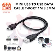 1M MINI USB V3 CABLE TO USB FAST DATA CHARGER T-PORT 5 PIN PHONE MP3/MP4 RADIO V8 3.5MM DIGITAL CAMERA HDD DVR GPS 电源线