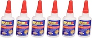 FastCap 2P-10 Professional 2 Oz Medium Super Glue Adhesive Bottles, 6-Pack