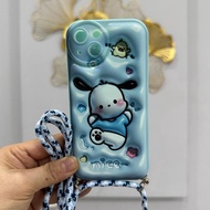 new sling 3d gambar case xiaomi redmi 12c 10a 9 9c 9a redmi 8 casing - tosca pochacco redmi 12c