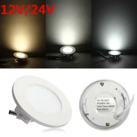 AC/DC 12V 24V led downlight 3W 4W 6W 9W 12W 15W 25W led ceiling recessed grid downlight round panel 
