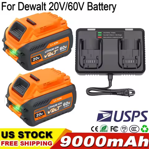 For Dewalt DCB609 20v 60v Max Flexvolt 9ah Lithium-ion Battery 21700 Rechargeable For Dewalt DCB606 