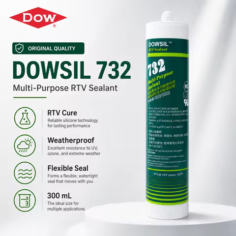 Original DOWSIL 732 734 736 Dow Corning Multi Purpose RTV Silicone Sealant Food Grade Safe Adhesive 