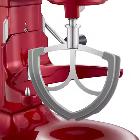 6QT Stainless Steel Flex Edge Beater for KitchenAid Mixer Professional 6 & 7Quart, Paddle Attachment