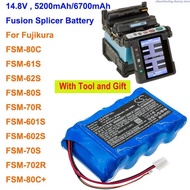 Cameron Sino 5200mAh/6700mAh Battery BTR-09 for Fujikura FSM-80C,FSM-61S,FSM-62S,FSM-80S,FSM-70R,FSM