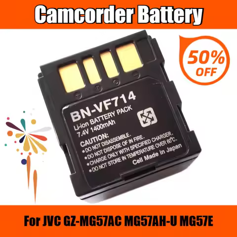 7.4V 1400mAh BN-VF714-BA Camera Batteries for JVC GZ-MG57AC MG57AH-U MG57E
