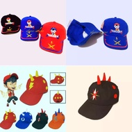 Boboiboy Hat/ Boboiboy Character Children's Hat. 2-8 Years. Cute &amp; Cool