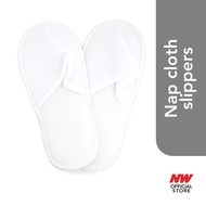 HOTEL SLIPPER NAP CLOTH 100PCS (PLAIN) CLOSED TOE TERRY TOWEL