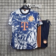 Đồ Thể Thao Bayern Munich Họa Tiết Mè - Áo Đá Bóng Thun Mè Cao Cấp