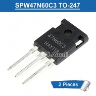 2pcs 47N60C3 SPW47N60C3 TO-247 47A/650V N-Channel MOSFET Transistor Original
