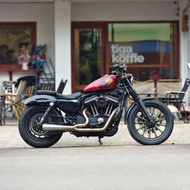 Harley Davidson Sportster 883 Iron 883 2in1 Triton Exhaust Full Systemknalpot