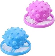 Floating Hair Removal Mesh Bag with Silicone Ball–Reusable Pet Fur Catcher for Laundry–Lint Trap and