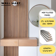 【Ready Stock】Slat wall panel Fluted wall Accent wall shiplap kayu wainscoting 9mm /12mm thickness 3c