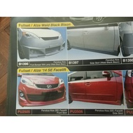 Perodua Alza various type front side rear bodykit skirting