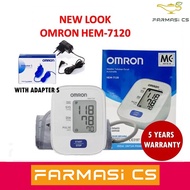 OMRON HEM 7120 Automatic Blood Pressure Monitor with Adapter S [ HEM7120 BP Machine, 7120 ]