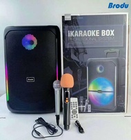 1890 Brodu Trolly Bluetooth Karaoke Speaker with Digital Rechargeable Wireless Microphone + Wired