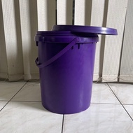 20 liter Plastic Bucket 20 liter Pail (25KG) For Paint/Food/PACKAGING (Violet)