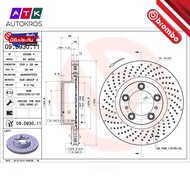 จานเบรคหน้า PORSCHE 911 2008- 911 2011- BOXSTER CAYMAN 981 2012- 718 BOXSTER CAYMAN 982 2016- D09 D9