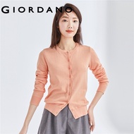 GIORDANO WOMEN Solid button-front cardigan 05350615