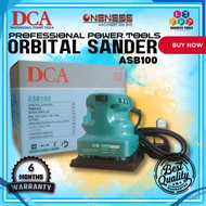 "DCA - PROFESSIONAL POWER TOOLS ORBITAL SANDER ASB100" ORBITAL SANDER ASB100 DCA
