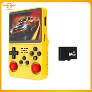 [CloudsMiles.th] R36S Handheld Game Console 3.5 Inch IPS Screen 64GB Video Game Console Dual 3D Joys