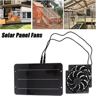 Cross-Border Exclusive Solar Panel Chicken Coop Solar Panel Solar Dual Fan with Exhaust Fan Portable
