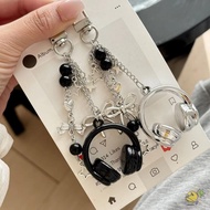WXDX.TH Music Headphone Bag Charms, Y2K Hanging Headphone Charms,  Bag Decoration Phone Strap
