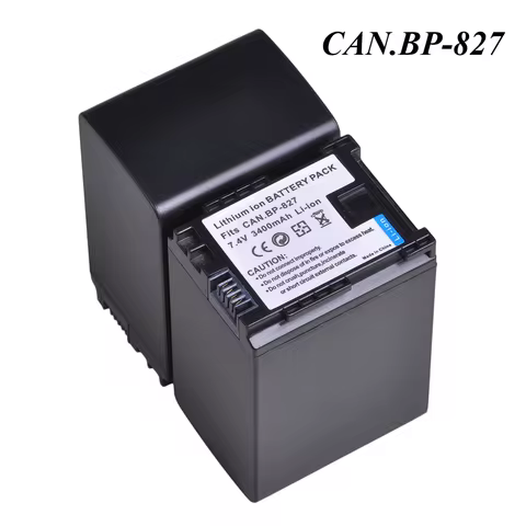3400mAh BP-827 BP827 BP-808 BP-809 BP-819 Battery for Canon HG31 XA10 HF20 HF10 HF100 HF100E HG20 HG